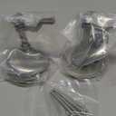 QWORK Boat Cam Latch, 2 Pack Marine 316 Stainless Steel Marine Boat Floor Buckle Hatch Latch, Flush Turning Lift Handle Lock