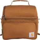 Carhartt Camping Cooler, Worksite Lunchbox, Soft Shell Cooler for Construction Sites, Work and Everyday Use Cooler, Brown (One Size)