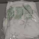 Christmas Sequin Tree Skirt 36in,White Soft Thick with Silver Snowflakes Decorations for 5FT 6FT 7FT Xmas Tree