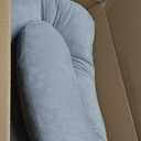 Momcozy Pregnancy Pillows for Sleeping, U Shaped Full Body Maternity Pillow with Removable Cover - Support for Back, Legs, Belly, HIPS for Pregnant Women, 57 Inch Pregnancy Pillow for Women, Grey