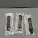 for Garmin epix pro, Fenix E/8/7/6/5, Forerunner 970/955/965 Band - Super Rugged Quickfit 22mm 26mm Nylon Sports Strap for Tactix/Approach/MARQ/quatix/D2/Enduro Series Replacement Band, Color: Black+Khaki+Green (Black Buckle), Size: 22mm fits 47mm ca