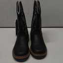 Rollda Boys Cowboy Boots Kids Western Boots Square Toe Girls Cowgirl Boots for Toddler/Little Kid/Big Kid (Black, Size: 10 Toddler)