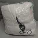 86 Inch Pinch Pleated Linen Curtains 2 Panels for Living Room Bedroom Memory Training Shaped Semi Sheer Pleat Drapes with Hooks Rings Light Filtering Window Curtain 40x86 Beige White