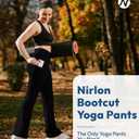 Nirlon Cotton Bootcut Yoga Pants Size 10, Height: 5'2" - 5'5" | 30" Inseam Black
