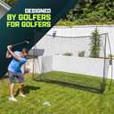 GoSports Golf Practice Hitting Net - Choose Between Huge 10 x 7 ft or 7 x 7 ft Nets - Personal Driving Range for Indoor or Outdoor Use - Designed by Golfers for Golfers