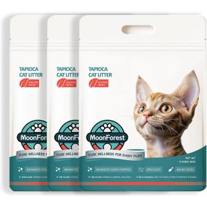 Tapioca Cat Litter, Cassava Cat Litter Odor Control Dust-Free Clumping Litter