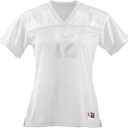 Augusta Sportswear Womens Stadium Replica Football Jersey (Medium, White)