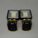 Work Light for Dewalt Battery, 20V Flashlight for Dewalt 20V Light, FOSFIS 60W 6000LM Portable LED Work Light with USB and Type-C Charger Port for Camping Emergency Job Site Lighting 2Pcs