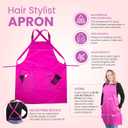 5 x Hair Cutting Cape with Armholes  Professional Black Nylon Hairdressing Gown for Salon or Home  Adult Haircut Cape (Pink)