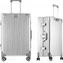 HotWay All Aluminum Carry On Luggage, 20 Inch Hard Shell Suitcase with Spinner Wheels and TSA Lock, Luggage for Business Travel (22x14x9 Airline Approved)