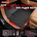 Runine Floor Mats Cargo Liner Fit for 2021-2026 Jeep Grand Cherokee L (Only for 6-Seater w/o 2nd Row Center Armrest), All Weather Car Floor Liners Trunk Cargo Liner Car Accessories