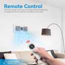 Room to Room Air Transfer Fan with Remote, 300 CFM Through Wall Vent Fan with Temperature Control, Hardwired Room to Room Fan for Kitchen, Wood Stove & Laundry (Fits 3.8"-7.4" Walls), Medium