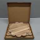 Acacia Wood Scalloped Cutting Boards Set, Decorative Wooden Charcuterie Boards with Handle for Cheese Pizza Meat Fruit Bread Baking, Cottagecore Farmhouse Kitchen Serving Trays Decor, One Size