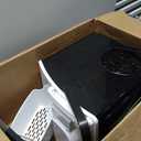 EUHOMY Nugget Ice Maker Countertop with Handle, Ready in 6 Mins, 34lbs Per Day, Removable Top Cover, Auto-Cleaning, Portable Sonic Ice Maker with Basket and Scoop, for Home/Party/RV/Camping (Black) (Black)