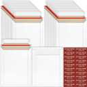 20 Pack 6x8 inch Rigid Mailers, Self Seal Photo Mailers Protective Flat Cardboard Envelopes White Blank Shipping Envelopes for Photos, CD, Document, Invitation, Trading Card, Coins, Stamps