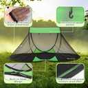 2 Pcs Pop up Mosquito Tent 1 Person Foldable Camping Tent with Ground Pin Portable Waterproof Bug Net for Bed Cot Outdoor Hiking Summer Camping