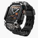 SUPCASE for Apple Watch Ultra 3/2/1 49mm Case with Band (Unicorn Beetle Ore), [Anti-Scratch] [Military-Grade Protection] Rugged Sport Men Bumper Case with Adjustable Strap Band, Black