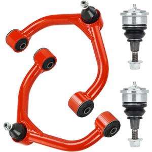 Front Upper Control Arms w/Ball Joints Lift 2-4" for Chevy Silverado GMC Sierra 2500HD 3500HD 2011-2019, (ONLY fit 8 LUG), Adjustable Suspension Kit 2Pcs