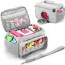 Portable Carrying Case Compatible with Toniebox Starter Set and Tonies Figurines, Carrying Bag for Toniebox 2 & Accessories (Gray)