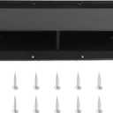 Gekufa RV Exhaust Vent Cover Fits Camper, Trailer, Motorhome Range Hood & Exhaust Vent  Includes 10Pcs Screws (Black)