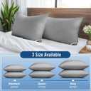 King Size Pillows 4 Pack Gray, Soft Firm Support for Sleepers