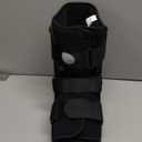 Medibot Advanced Walking Boot for Ankle Injuries & Fractures Adjustable Air Splint with Pump, Medium Black, Fits Shoe Size 6-10'', Men and Women