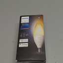 Philips Hue 40W B39 Candle-Shaped LED Bulb - White Ambiance- 1 Pack - 450LM - E12 - Indoor - Control with Hue App - Works with Alexa and Google Assistant
