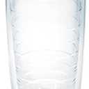 Tervis Clear & Colorful Lidded Made in USA Double Walled Insulated Tumbler Travel Cup Keeps Drinks Cold & Hot, 16oz, Mangrove Green Lid