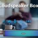 Touch Control Computer Speakers, Bluetooth Speakers for Computer Desktop PC with Colorful Dynamic RGB Lighting, USB Powered Gaming Speakers with 3.5mm Aux Cable for Monitor Laptop Tablet