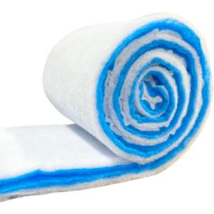 Filter Floss, Polishing Filter Pad for Fish Tank & Aquarium Filters - White/Blue - 1'x20' (20 sq. ft.)