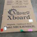 XBoard Magnetic Chalkboard Blackboard 48 x 36, Chalk Board/Black Board with 2 Magnets, Black Aluminium Frame