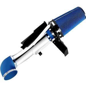 4" Cold Air Intake System Kit Compatible with 1999-2006 Chevy/GMC/Cadillac (Avalanche Suburban Tahoe Silverado Sierra Yukon Escalade) 4.8L 5.3L 6.0L V8 (Blue)