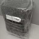 COSY HOMEER Edging Stair Treads Non-Slip Carpet Mat 28inX9in Indoor Stair Runners for Wooden Steps, Edging Stair Rugs for Kids and Dogs, 100% Polyester TPE Backing (15pc, Black)