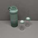 Momcozy 22oz Portable Breast Milk Cooler for Outdoor, Life Saver with 360 Total Cooling for 24 Hours, Larger Capacity Travel Breastmilk Chiller with 2pcs Baby Bottles for Breastmilk Storage, Green