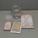 Jetec 74 Pcs Advice and Wishes for The Mr and Mrs 60 Pcs Wedding Advice Cards Advice and Wishes Jar Box Bridal Shower Advice and Wishes Cards for Bride and Groom Bridal Shower Decor(Pink Floral)