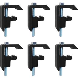 QYMOPAY QYMOPAY Track System Mounting Clamps, Truck Topper Clamps,for Toyota,Tacoma,Tundra Truck Bed Cover -6PCS Black
