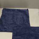 GAWAMAY Decorative Square Throw Pillow Covers 18"x18" Inch Set of 2, Super Soft Chenille Pillows Cover Fall Pillowcase for Living Room Bedroom Sofa Couch Cushion Cover Navy Blue 45x45cm (Only Covers)