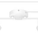 Plug in Track Lighting LED, Track Lighting Fixtures Ceiling, White 4-Light Kitchen Light Kit, Plug in Wall Light with 14.8ft Power Cord, Rotatable Ceiling Spotlight for Bedroom(GU10 Socket, NO Bulb)