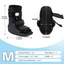 Walking Boot for Broken Foot & Injuries - Lightweight Medical Boot with Anti-Slip Sole, Adjustable Straps & Rigid Support for Ankle/Foot Recovery M, Medium