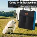 PJYuCien Dog Playpen Plus Storage Bag, 24" H 8 Panels Puppy Pen with Square Bottom, Heavy Duty Dog Fence for Puppies/Small Dogs