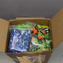 Seenelling 16 Set Tactical Party Supplies Gun Themed Party Favors Kit Included Toy Guns, Wrist Belt Band, Foam Bullets, Safety Glasses, Face Mask Birthday Gift (Blue,Green)