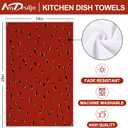 AnyDesign Watermelon Kitchen Dish Towel 18 x 28 Sweet Summer Tea Towels Watermelon Truck Hand Drying Cloth Towel Decorative Dishcloth for Holiday Kitchen Cooking Baking Bathroom, 4Pcs