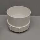 6" PVC Sewer Cleanout Cap, DWV Sewer Cleanout Cap Adapter with Plug for Drainage Pipe Fitting