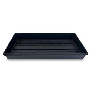 5 Pack of Durable Black Plastic Growing Trays (Without Drain Holes) 21" X 11" X 2" - Flowers, Seedlings, Plants, Wheatgrass, Microgreens & More (Pack of 5)