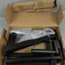 Laptop Desk Stand for Bed Portable Desk Overbed Bedside Mobile Laptop Table Rolling Foldable Table Adjustable Height with Locked Wheels & Mouse Pad for Office Sofa (Dekuwood Black)