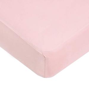 American Baby Company 100% Natural Cotton Fitted Crib Sheet 52" x 28" - Soft, Breathable, Hypoallergenic & Gentle Toddler Bed Sheet, Baby Pink, Neutral for Boys & Girls