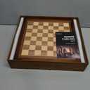 AMEROUS 12.8" x 12.8" Magnetic Wooden Chess Set with 2 Built-in Storage Drawers - 2 Bonus Extra Queens - Gift Packaging - Staunton Chess Pieces, Board Games Chess Sets for Adults and Kids