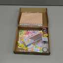 Kids Scrapbook Self Adhesive Photo Album 25 Pages Hard Cover DIY Photo Album for Instant Camera Print Paper with DIY Accessories (Pink)