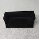 YIWANG For Land Rover Defender 90 110 2020-2022 Car Styling ABS Black Car Central Storage Box Phone Box Car Accessories (Style A +Suede-Black)