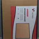 VIZ-PRO Cork Notice Board, 36 X 24 Inches, Cork Bulletin Board with Black Aluminium Frame